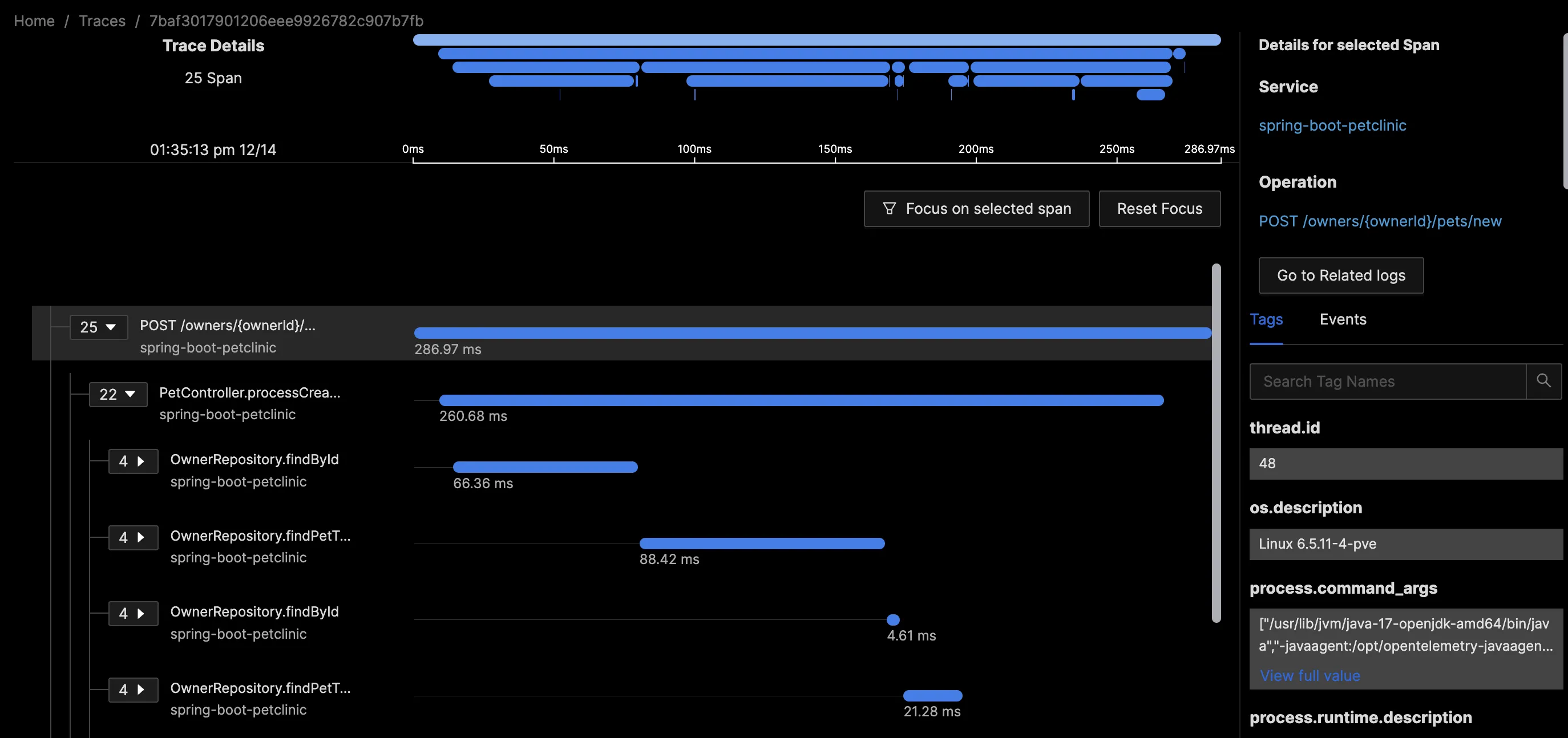 Sample HTTP Trace